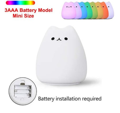 Meowsters silicone night lamp