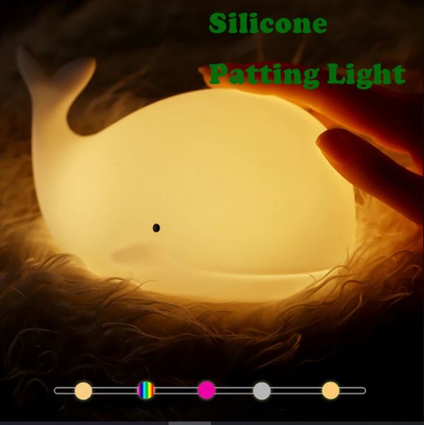 Whale silicone lamp