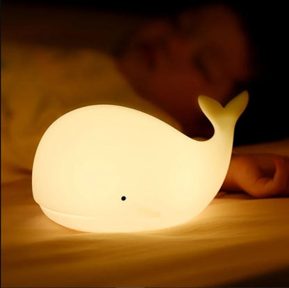 Whale silicone lamp